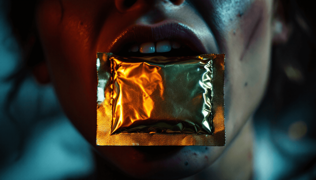 A CONDOM ISN'T PROTECTION. IT'S A GAG FOR YOUR CONSCIENCE.